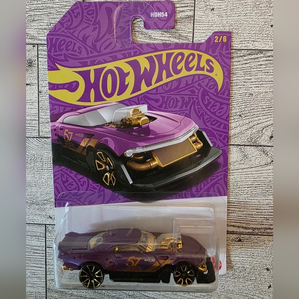 Mattel Hot Wheels Purple and Gold Racer
